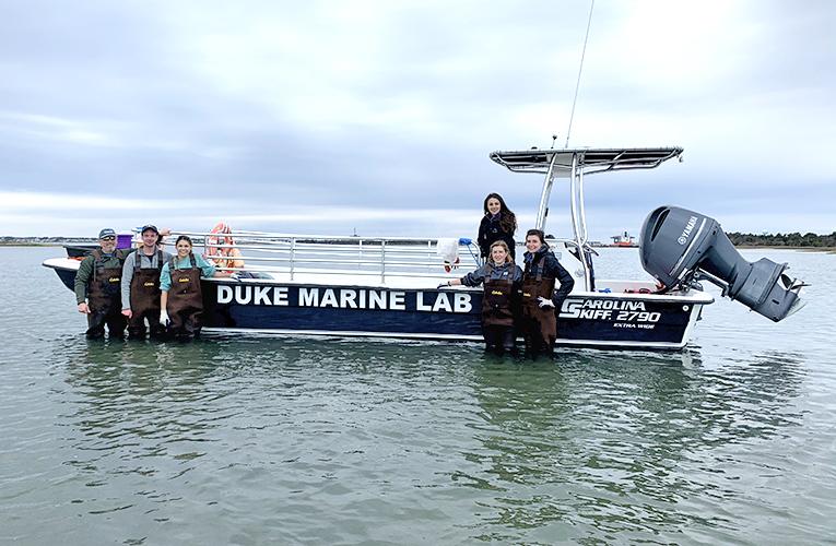 RV Kirby-Smith DUML Duke Marine Lab - group photo with Tom Schultz