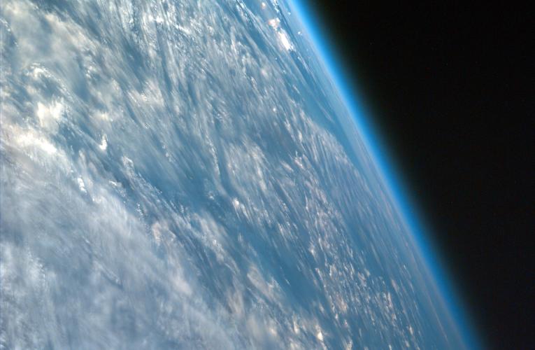 The earth's atmosphere from space