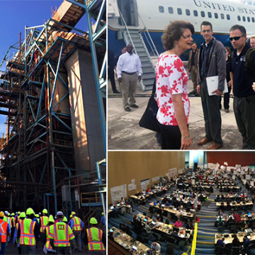 Sara in Puerto Rico working on disaster recovery